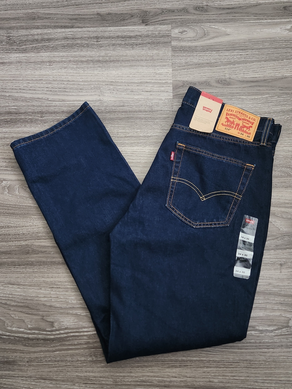 Levi's Men's Dark Blue Straight Jeans